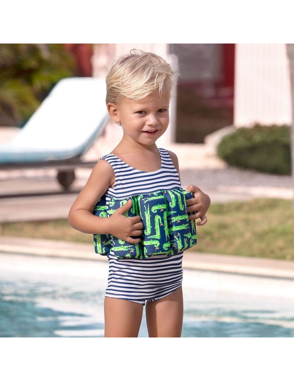 Maillot de bain bouée bébé garçon Couleur Marine Taille 2 3A