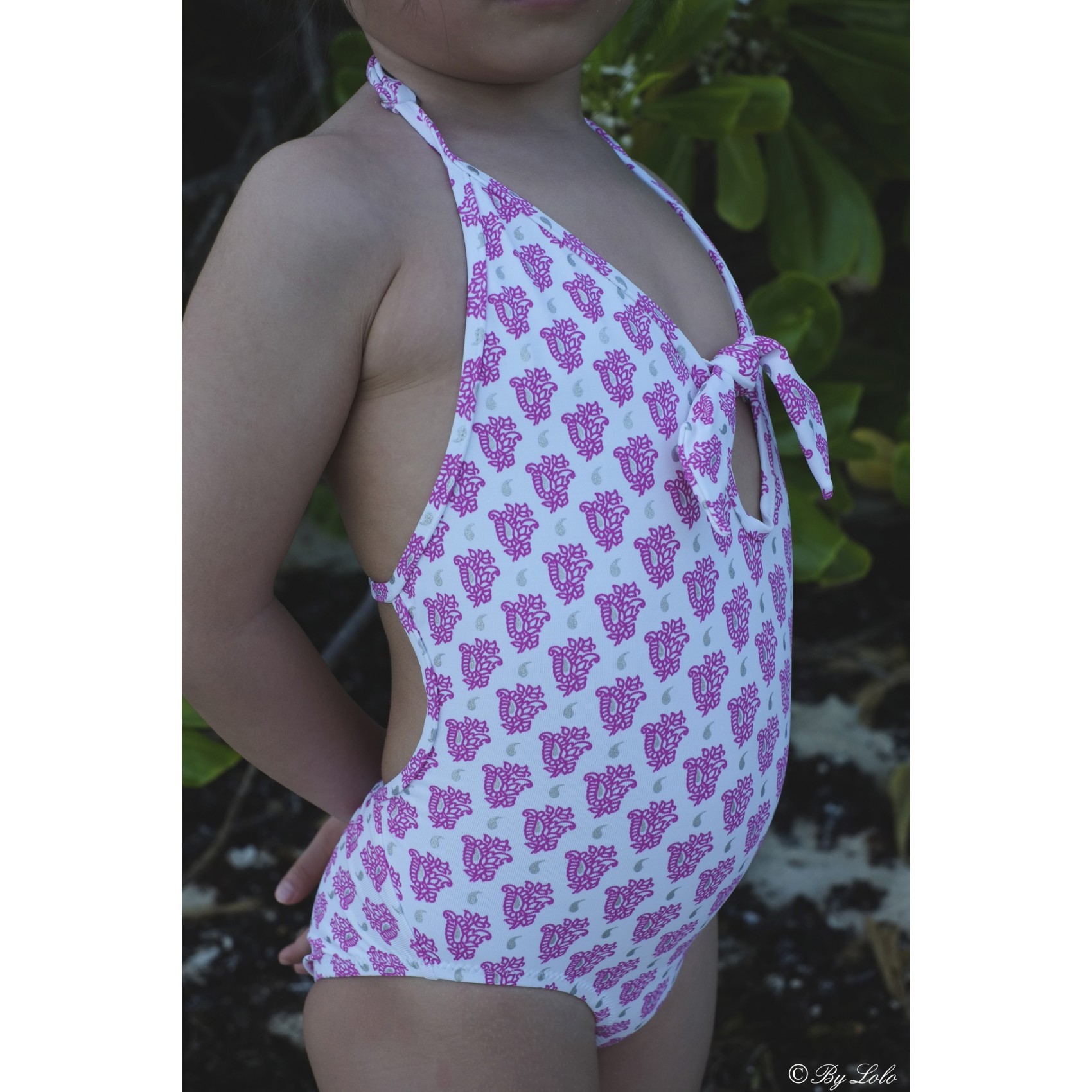 Maillot De Bain Fille Pi Ce Imprim Bandana Princesse Ilou