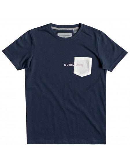 T-shirt garçon uni avec poche Axiom