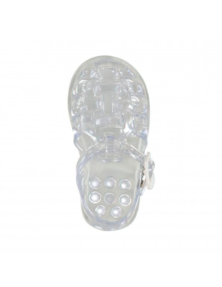 Sandales Bebe Plastique Transparent Couleur Blanc Taille 17