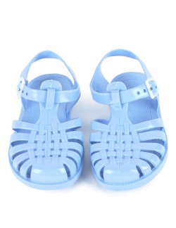 Sandales Aquatiques En Plastique Bebe Bleu Pastel Meduse Couleur Bleu Taille 23