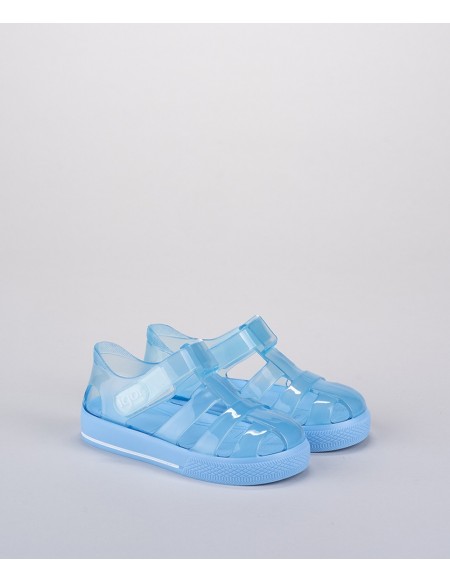 Sandales En Plastique Bebe Garcon Bleu Ciel Star Igor Couleur Bleu Taille 21