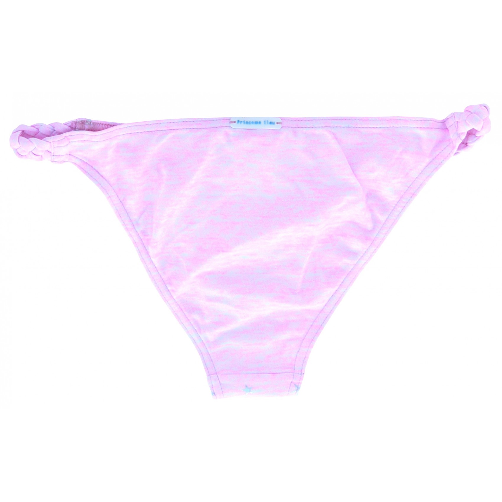 Bas de maillot de bain femme ado rose étoiles argentées Princesse Ilou