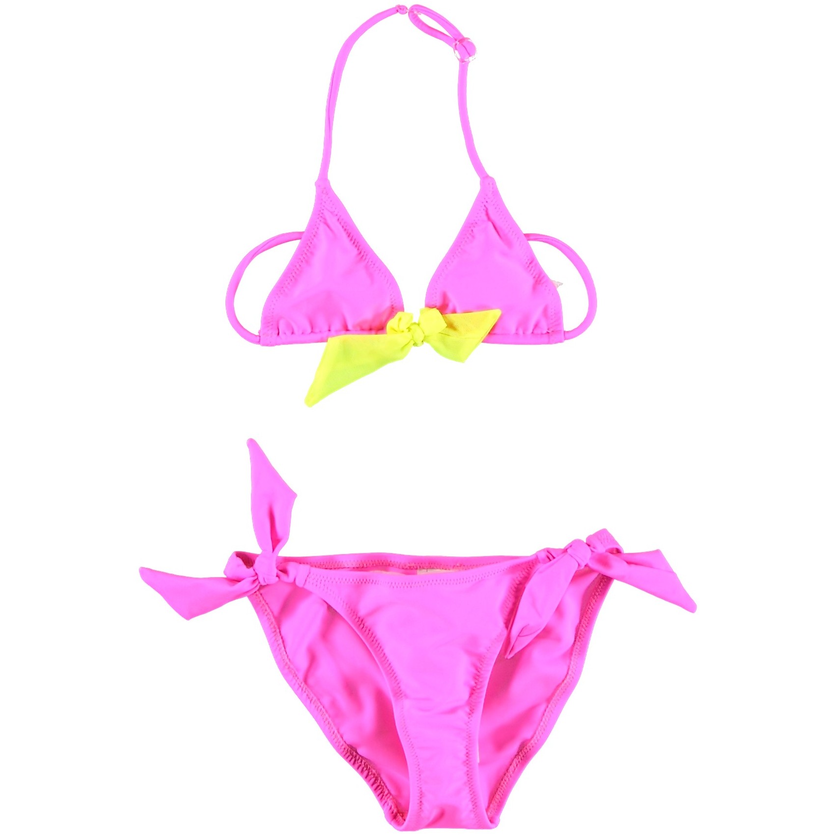 Pink solid color bikini Princesse Ilou