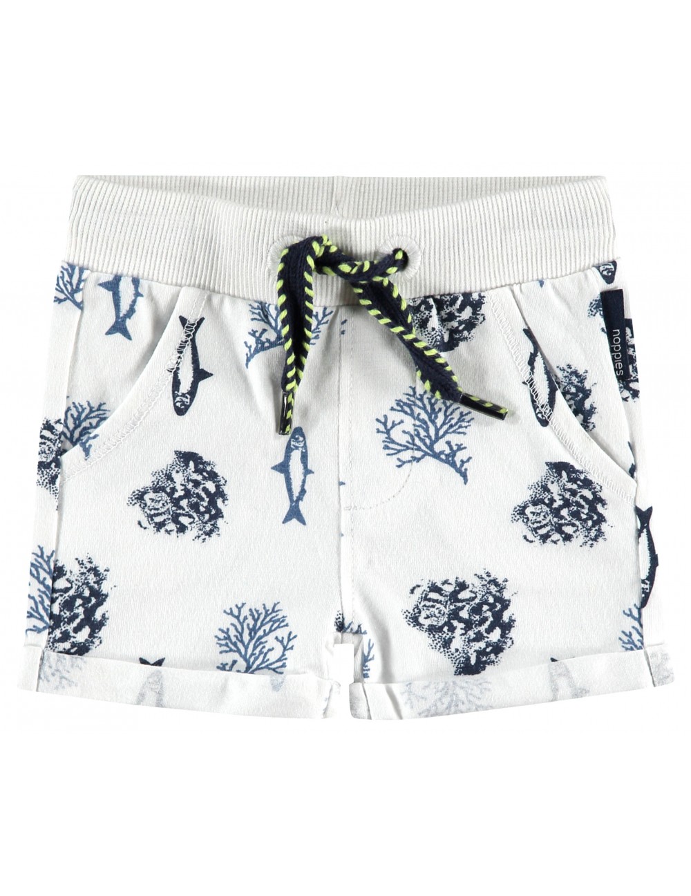 Short Bebe Garcon Illustre Couleur Blanc Taille 4 6 Mois